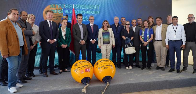 Le câble MEDUSA atterrit à Bizerte : la Tunisie, premier pays africain du réseau méditerranéen