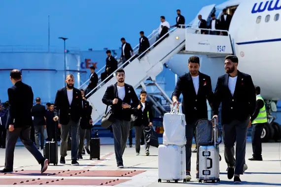 مونديال 2026 :  المنتخب الإيراني  يرتدي شارات تذكر